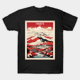 Iwate Japan Travel Vintage Tourism Poster T-Shirt